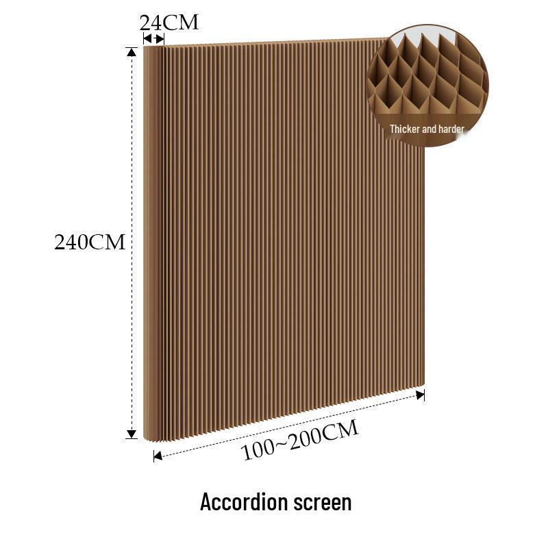 18-Panel Curved Folding Screen Divider – Japanese Style Retractable Wall for Live Broadcasts