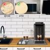 Silicone Coffee Mat Compartmental Design Coffee Bar Mat Waterproof Coffee Counter Mat with Raised Edges Reusable Coffee Maker