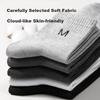 BOPRUIEY 10 Pairs Men's Socks Cotton Mid-Calf Black Business Casual Long Socks