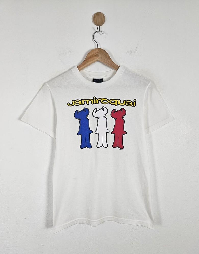 Vintage Jamiroquai Tshirt White Short Sleeve Unisex Tshirt Reprint KH8795 Unisex T-Shirt M