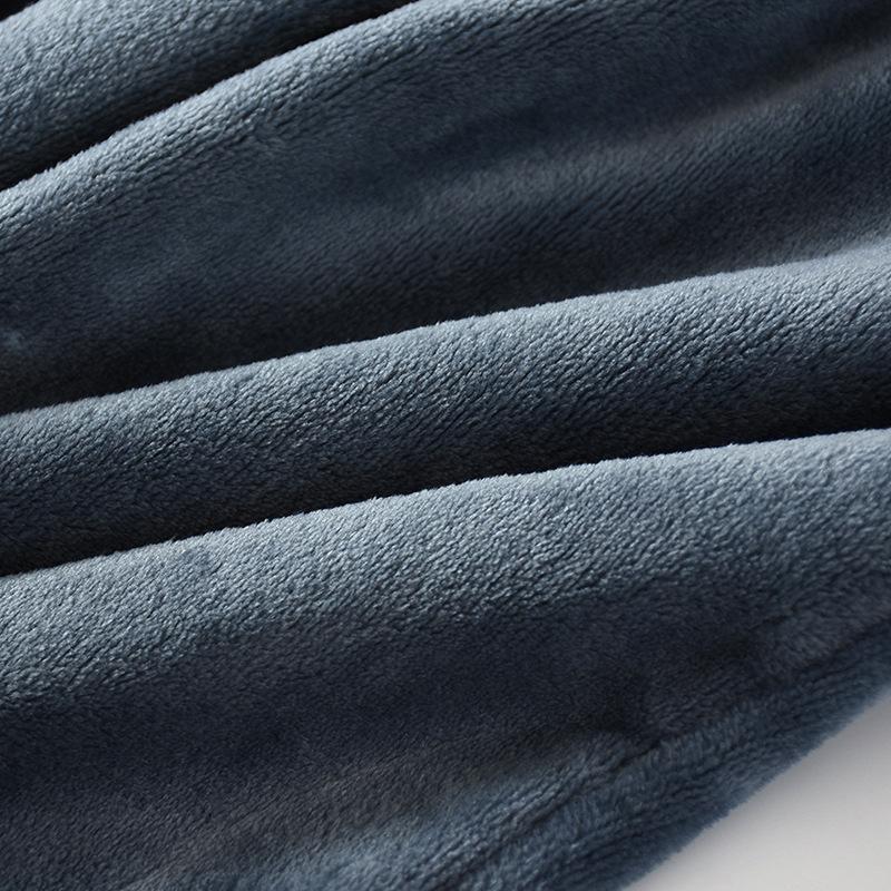 L-3XL Vintage Dicke Warme Kleidung Nachtwäsche Herren Terry Pyjamas Hosen Herbst Winter Hosen Schlaf Bottoms Hause Casual Hosen Für männer