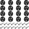 PATIKIL Cutting Board Feet, 16 Pack Round Rubber Feet Bumpers Non Slip Bumper Pads with Stainless Steel Screws for Furniture Chairs Desks Electronics