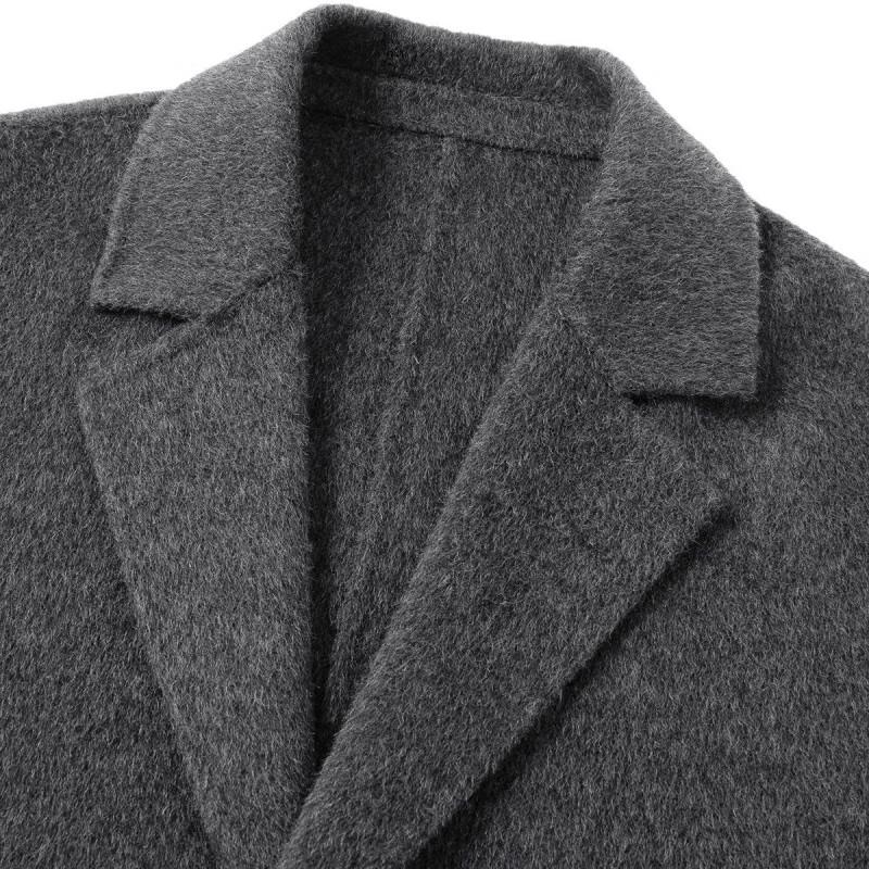 FAPAI.EC Men's Casual Wool Overcoat
