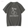 Ring Security T Shirt Bearer s Funny Wedding Rings Boys long or short sleeves vintage Washed homme Soft Breathable