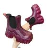 Fashion 2025 New Eco-Friendly Fashion Women Rain Boots Outdoor Comfortable Designer Shoes Women Trend Luxury Platform Ankle Boots Women