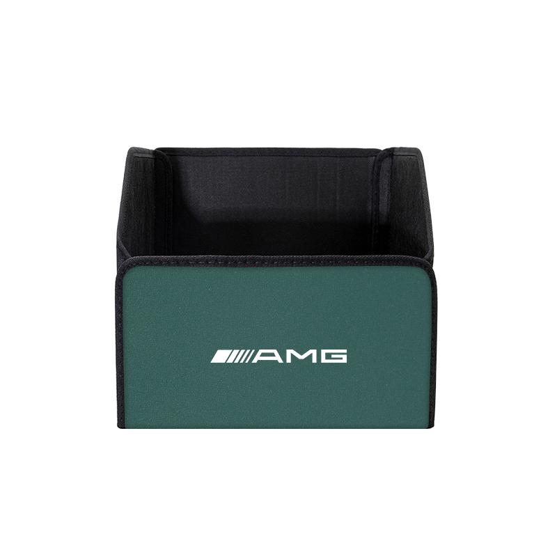 Car Boot Storage Box Leather Storage Organizer Tool Accessories Car Hub Cap For Mercedes Benz AMG W214 W205 W204 W206 W213 W212