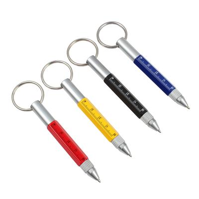 1 Stück Mini Multifunktionswerkzeug Stift Kugelschreiber Mini Stift Schraubendreher Lineal Wasserwaage Multifunktions Schlüsselanhänger Kleine Stifte Touchscreen Stift