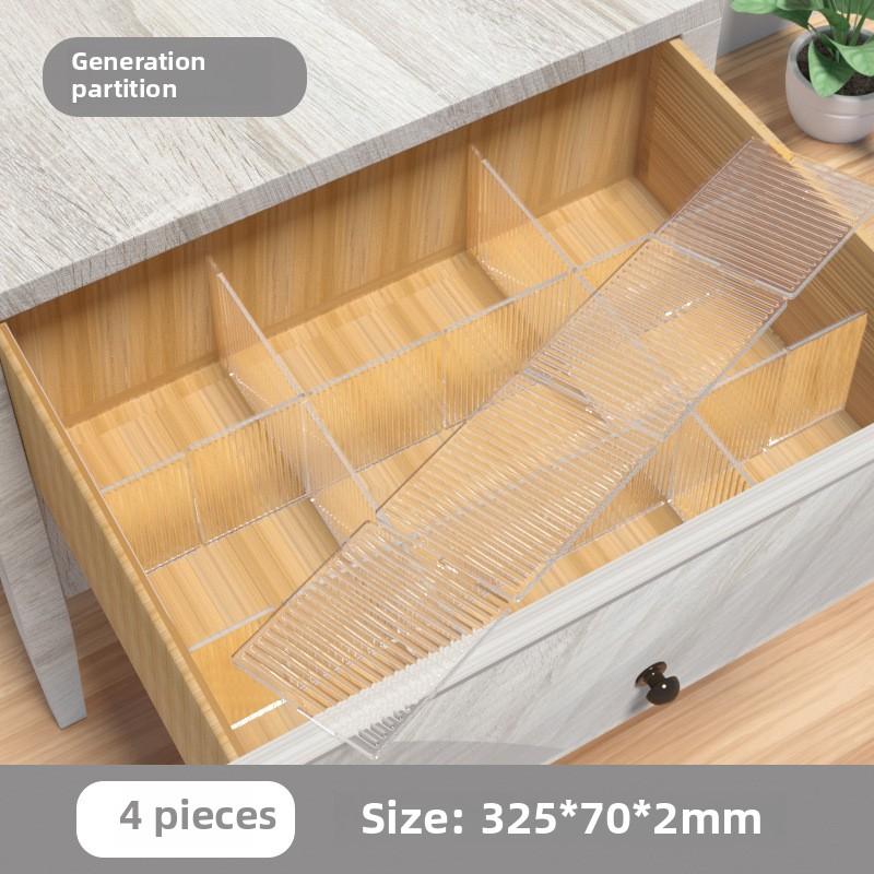 

4 шт. Свободная комбинация ящиков Регулируемые вырезы для хранения Разделительные доски First Partitions