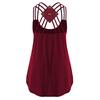 Premium Quality Ladies' Bandages Sleeveless Vest Top High Low Tank For Effortless Style