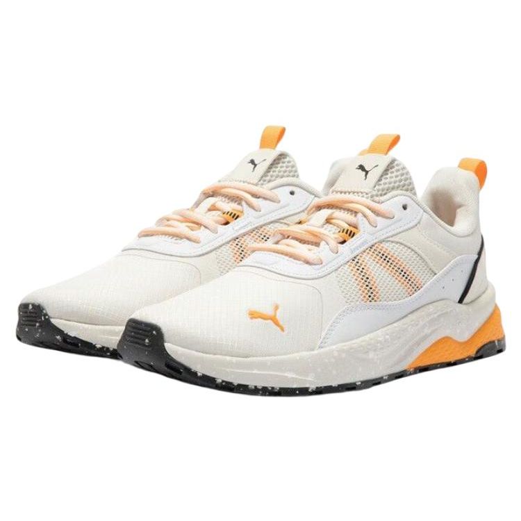 Puma Anzarun 2.0 Open Road Vapor Grey Clementine Unisexové tenisky Bílé 389221-01