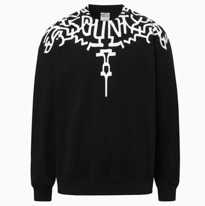 Felpa con cappuccio Marcelo Trendy Feathered Wings: Felpa girocollo unisex con motivo a fulmini e serpenti multicolore Phantom Wings.