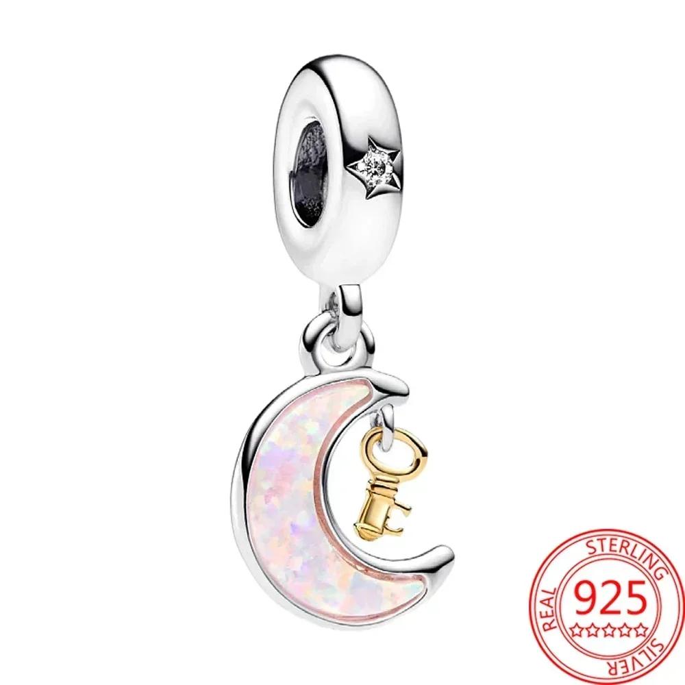 Neuer Kupfer-Lila Murano-Perlen Stiefmütterchen Blume Anhänger Charm Passend für Originalmarken Armband und Halskette Damenschmuck Geschenk