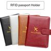 2026 New Travel Passport Wallet RFID Passport Holder Multi Slot Ticket Holder ID Card Holder Magnetic Buckle Passport Organizer