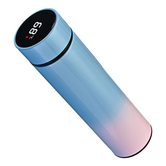 Yousheng Smart Thermal Mug with Temperature Display 500ML Stainless Steel Vacuum Insulated Bottle Tea Bag Filter Portable Travel Cup for Hot Cold