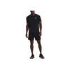 Under Armour Solid Color Logo Print Crew Neck Short Sleeve T-Shirt Men Tops Black 1369743-001