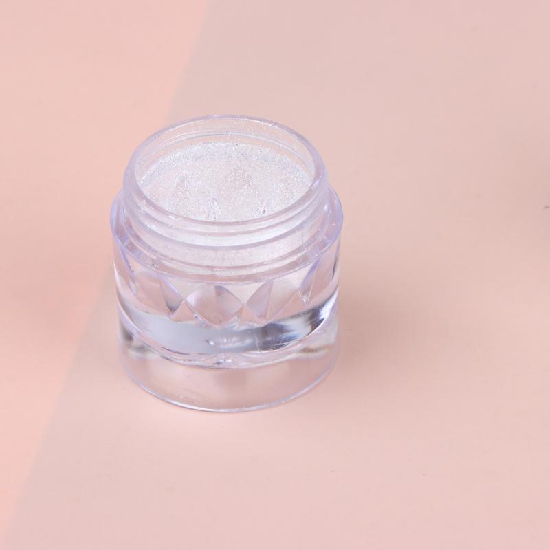 Chrome Pearl White Mirror Nail Powder 1g Pigment For Nail Art Rubbing Shell Effect DIY Manicure Salon Long Wearing Shine