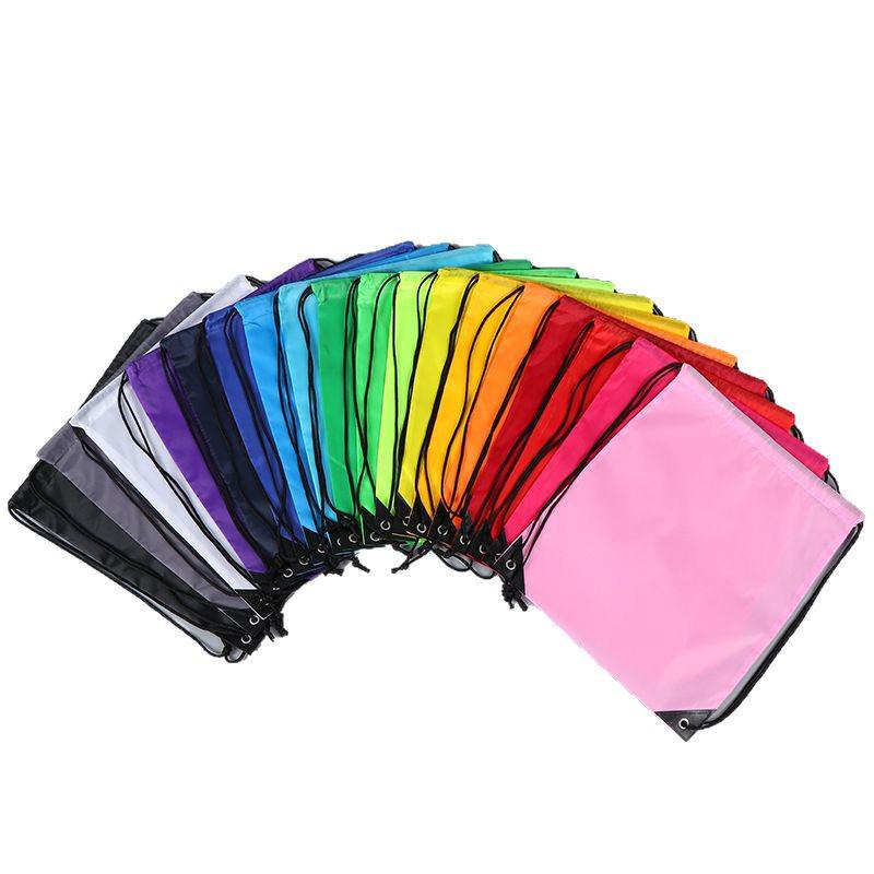 Spot Polyester Double Drawstring Sports Bag for Marathon or Basketball Events