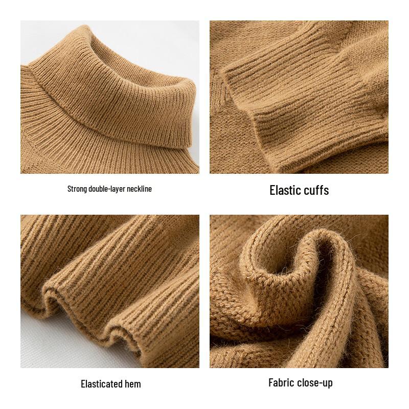 JEANSWEST Men's High-Neck Pullover Sweater