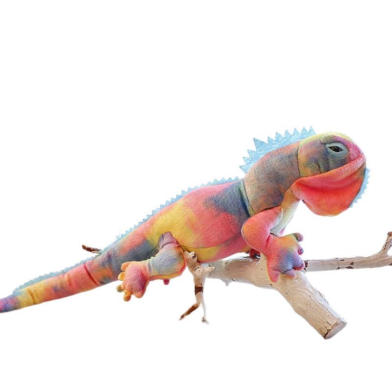 Realistic Lizard Plush Toy Super Soft Short Plush Material Color-changing Chameleon Doll Perfect Gift For Teens