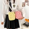 Corduroy mini Korean messenger bag 2026 new student small satchel fashionable simple personalized travel mobile phone bag