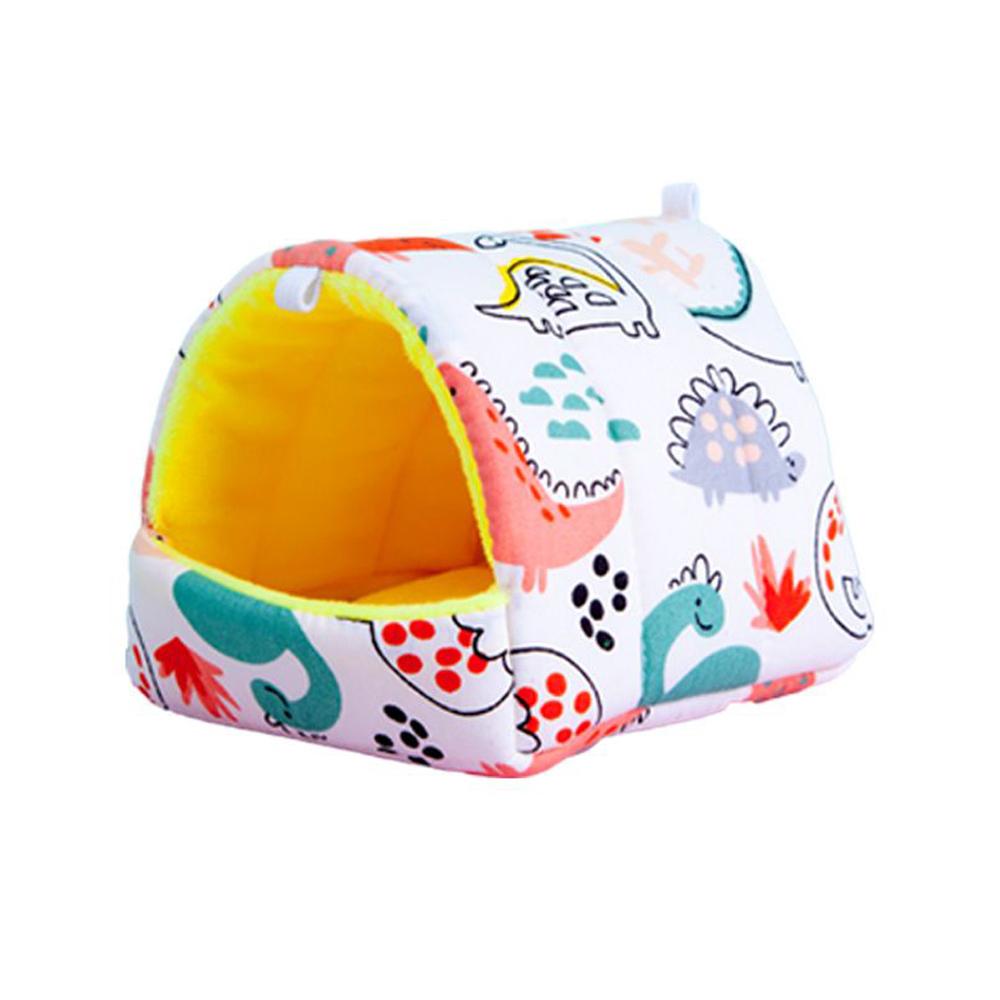 Small Hamster House Guinea Pig Nest Warm Mat Nest Small Animal Sleeping Bed Soft Plush Hamster House Cave Pets Supplies