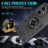 For Honor 400 5G (Global) Case with Ring Holder Kickstand PC + TPU Anti-Fall Phone Cover