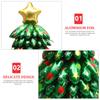 Inflatable Christmas Tree Aluminium Foil Balloon Inflatable Green Christmas Tree  Outdoor Holiday Yard Decoration Green Baubles
