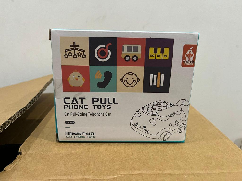 Children's Bilingual Cat Telephone Early Education Toy