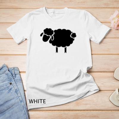 Schwarzes Schaf Silhouette Design T-Shirt Unisex T-Shirt