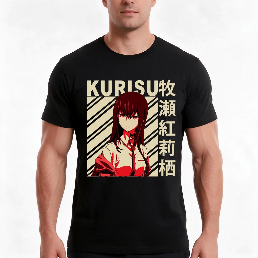Unisexs My Favorite Kurisu Makise Vintage Art Gifts For Movie Fan Tshirt Summer Casual Cotton Tee Oversized Streetwear Tops