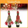 Christmas Bottle Cover With Woolen Scarf And Hat For Festive Wine Presentation