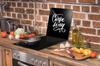 TAGLIERE IN VETRO 45x52 NERO