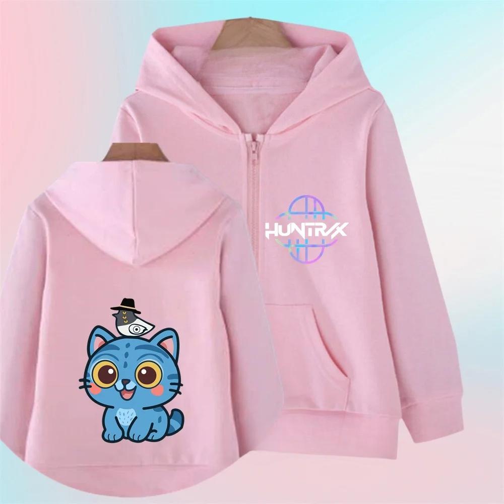 Hoodies Sweatshirts Kinder Unisex Reißverschluss Cartoon Bedruckter Hoodie Mädchen Mode Pullover Langarm Locker Lässig