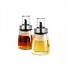 2-Piece Glass Honey Dispenser, Condiment Container, Dressing Bottle, Sauce Dispenser, Honey Bottle, Heat-Resistant Glass Container, Leak-Proof, for Ho