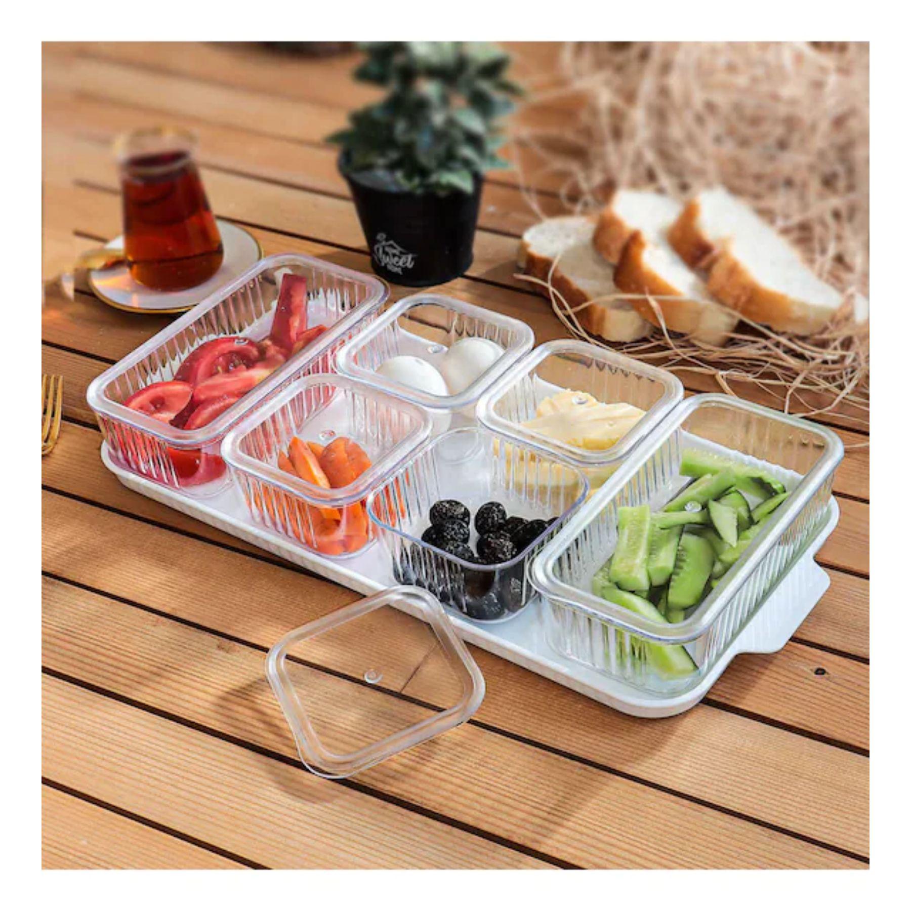 

Элегантный набор для завтрака из 13 предметов в вакуумной упаковке: Идеально подходит для бранча или подачи свежеприготовленных блюд