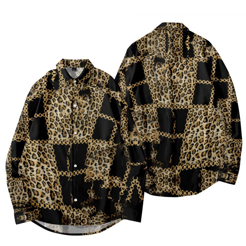 Fall Digital Printing New Fashion Casual Long Sleeve Shirt