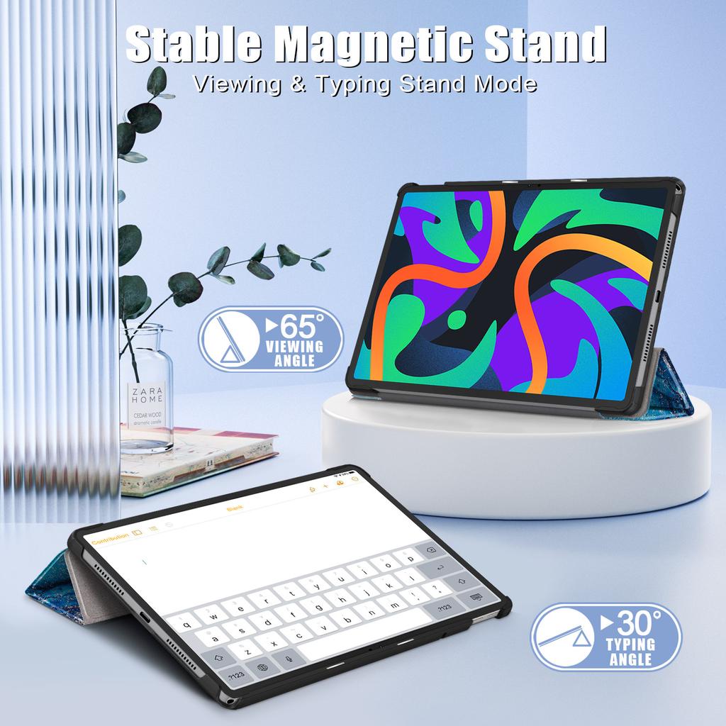 For Lenovo Tab M11 TB330FU TB331FC Xiaoxin Pad 11 2024 Tri-Folding Stand Smart Tablet Cover Funda for Xiaoxin Pad 2024 Case