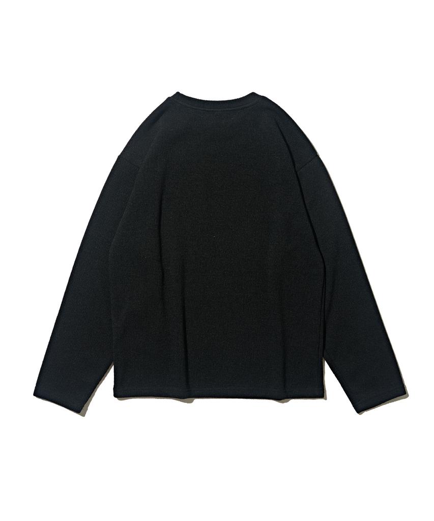 OTHERFITS Over Crew Neck Long Sleeve Knit (Black)