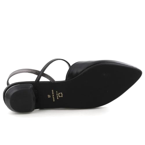 HIMIKO/Himiko/Low Heel Back Strap Pumps/641212 Black 235