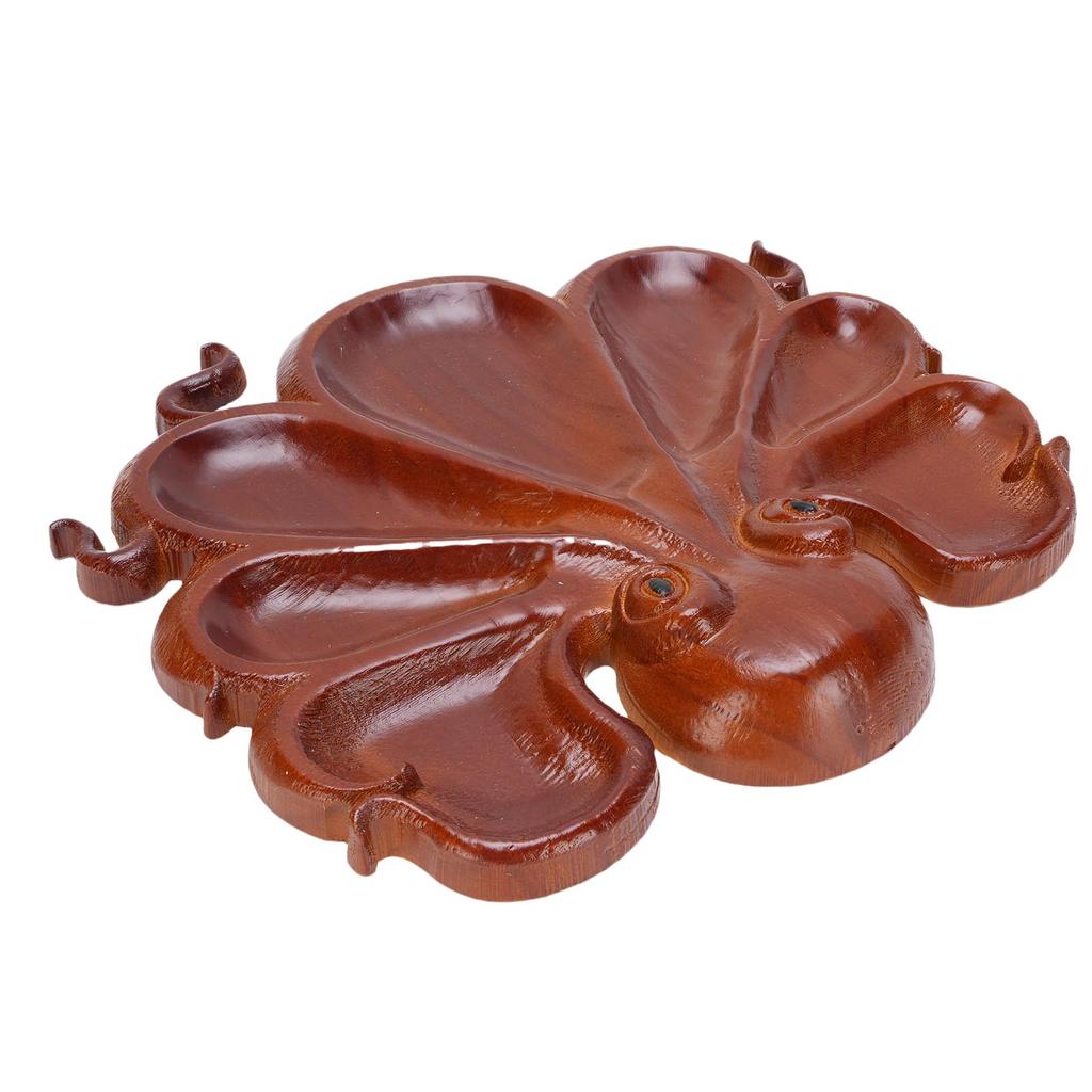 Food Serving Tray Unique Reusable Wooden Food Serving Platter for Nuts Snacks Charcuterie Cheese Fruit