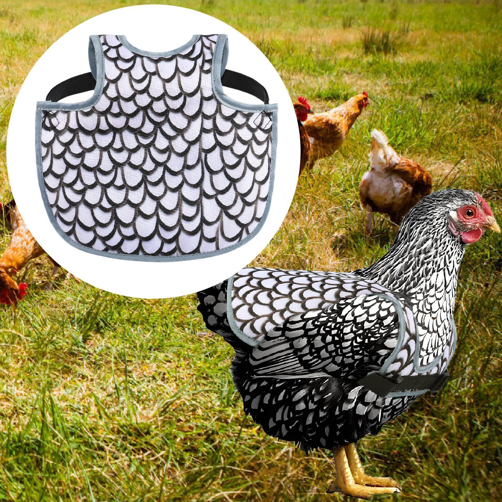 

Куриное седло спинка протектор курица фартук защитный чехол для фермерских петухов зима Black White