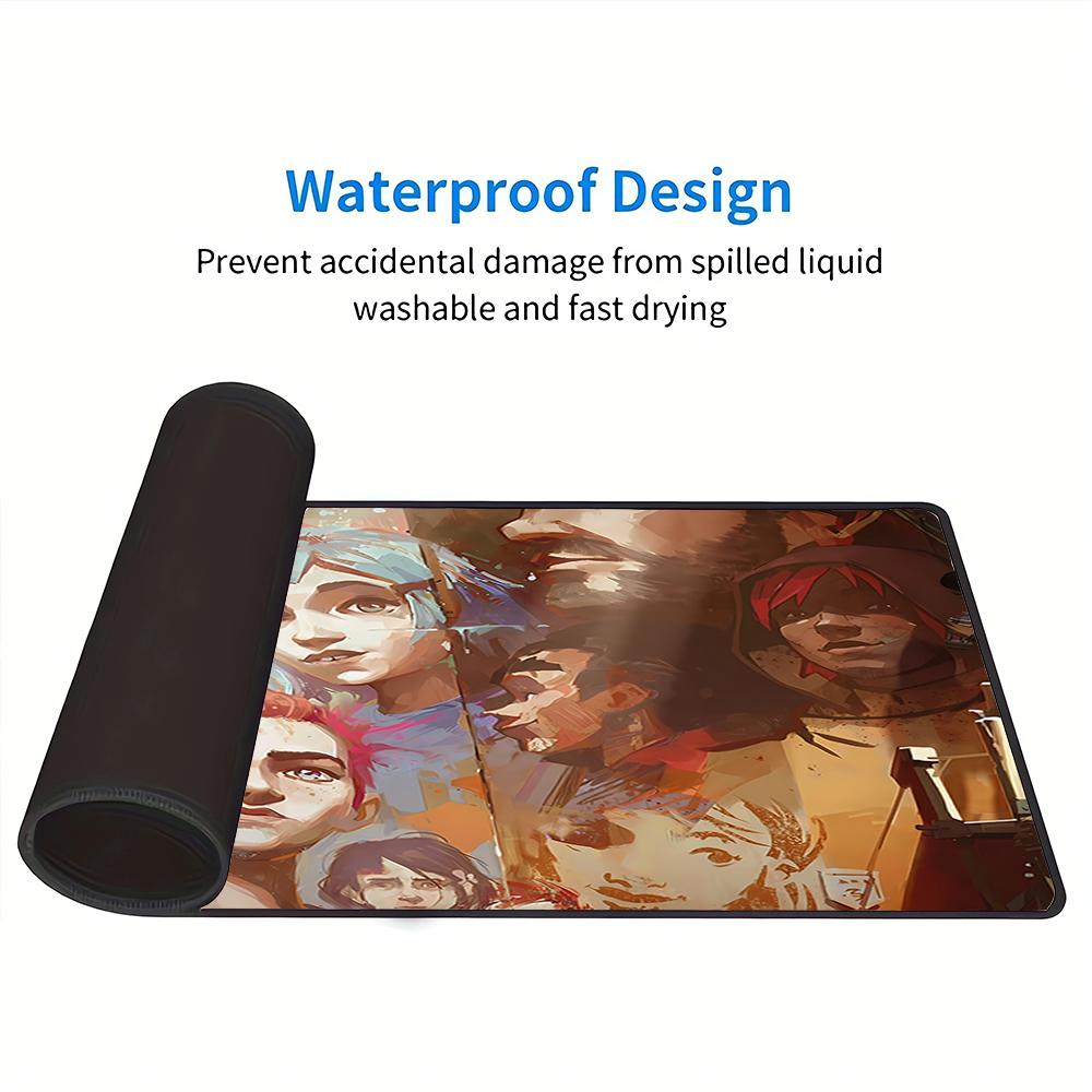 Colorful Characters Unite Large Gaming Mouse Pad Nonslip Rubber Base Waterproof Desk Mat For Office Pc Laptop