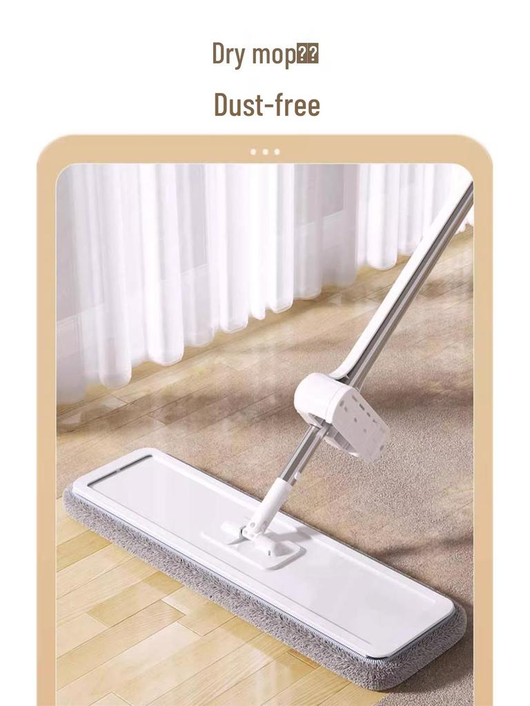 2025 Hands-Free Flat Mop: Large, Effortless, One-Wipe Clean Floor Mop