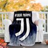 1pc Personalized Name Juventus Theme Blanket - Digital Print, Polyester, Cozy for All Seasons, Perfect for Outdoor, and Travel