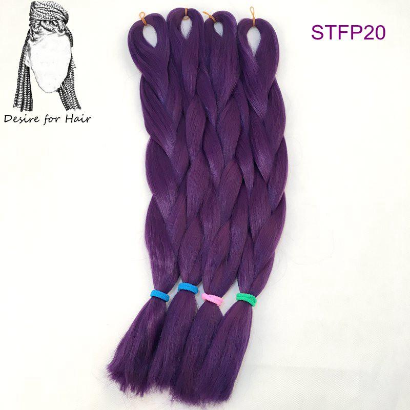 Große Menge auf Lager 24 Zoll 80g Weiche Seidige Synthetische Haarverlängerungen für Häkelzöpfe Haarherstellung Jumbo Braiding Synthetisch