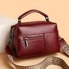 Women's Luxury Designer Top-Handle Bags High Quality Leather Handbag Ladies Large Shoulder Crossbody Bag Messenger Commuter Sac
