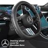 For Mercedes-Benz A C E S V R Class AMG GLA GLC GLK Vito SL ML Sprinter SLK Viano CLA Car AntiSlip Leather Steering Wheel Cover