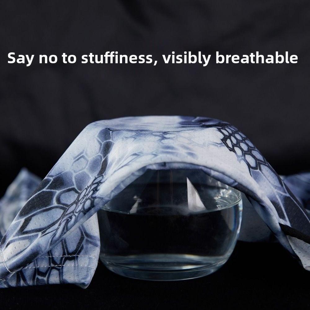Ice Silk Cool Balaclava Quick Dry Face Cover Headwear Fashion Full Face Cap  Motorcycle Riding