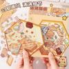 PET Niedliches Cartoon Tier Miniaturwelt 3D Landschaft Aufkleber Lustig Kawaii Kinder DIY Raumdekoration Spielzeug Geschenke Szenenlayout Aufkleber