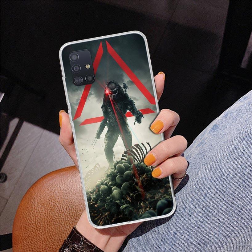 Alien Vs Predator Painted Phone Case For Samsung Galaxy A52 A32 A22 A12 A51 A31 A50S A30S A20S A10S Note 20 Ultra 10 Plus S10 A7